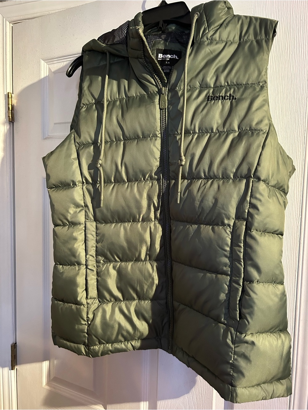 Bench Woman’s Olive Hooded Quilted Puffer Vest